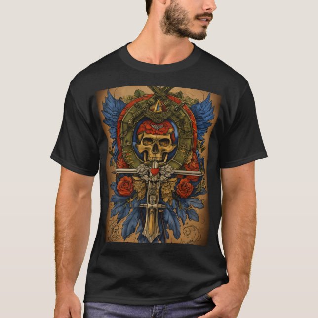 Symbol för styrka, välstånd och visdom t shirt (Framsida)