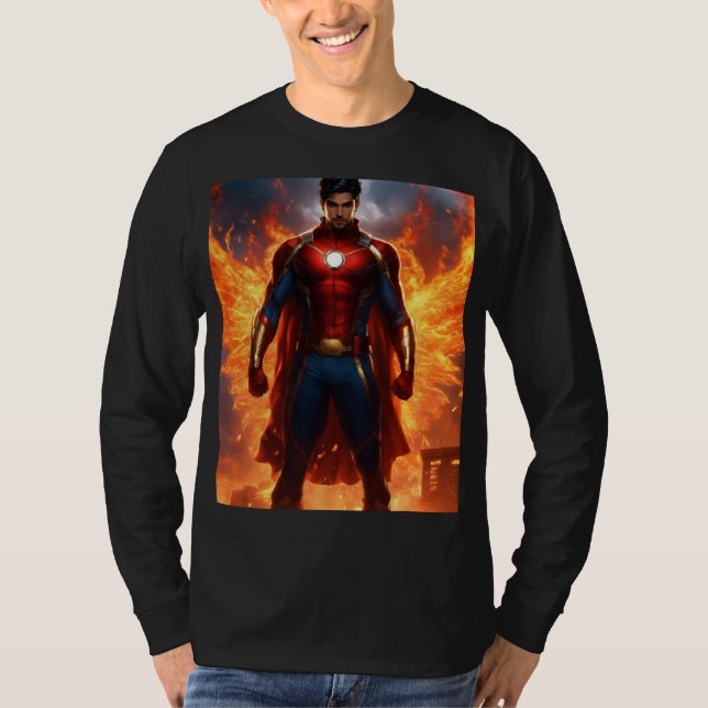 Symbol för styrka, visdom och Bra Fortune T Shirt (Framsida)