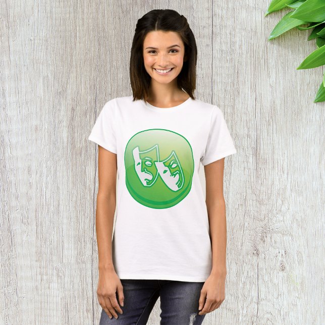 Symbol för teatermask t shirt (Skapare uppladdad)