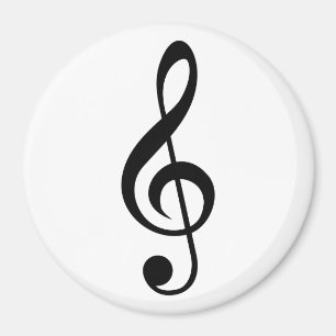 Symbol för TrebleklavG-Klav musikal Magnet