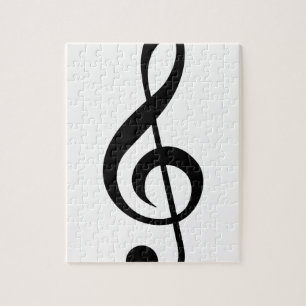Symbol för TrebleklavG-Klav musikal Pussel