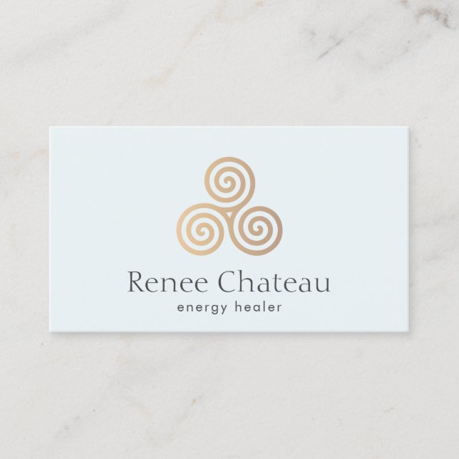 Symbol för trippel Spiral eller Celtic Triskele Visitkort (Framsida)