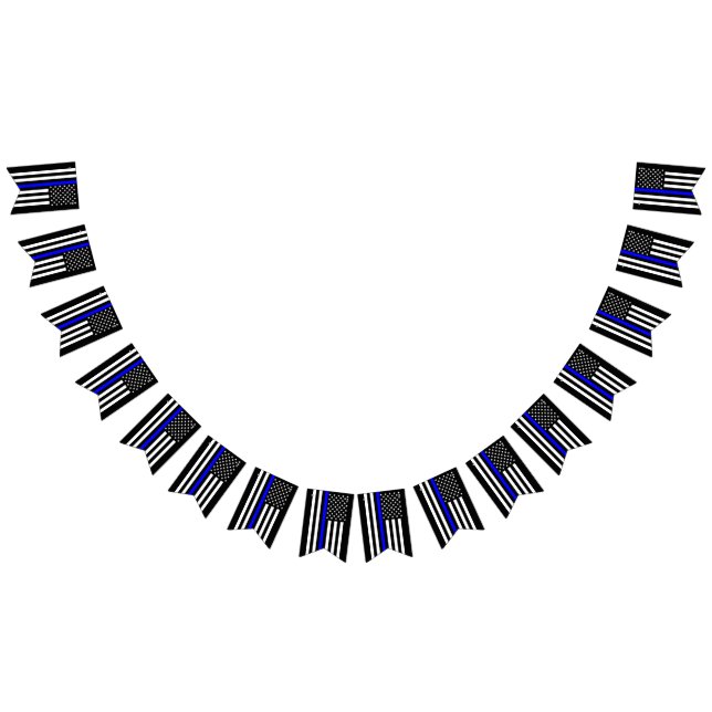 Symbol för tunn blå linje i USA flagga på (Alla)