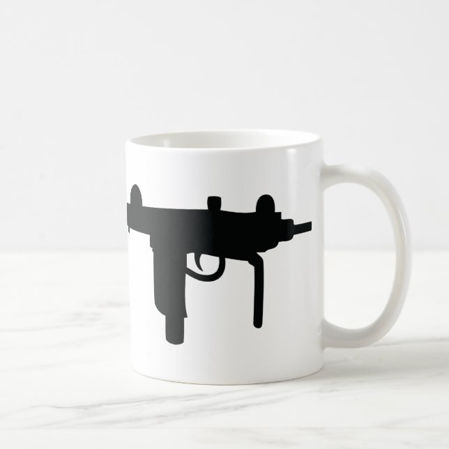 Symbol för Uzi vapenvapen Kaffemugg (Höger)