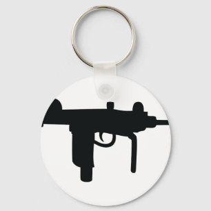 Symbol för Uzi vapenvapen Nyckelring