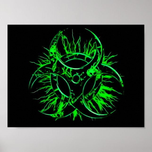 Symbol för varningsskylt för giftigt utfall vid gr poster (Framsidan)