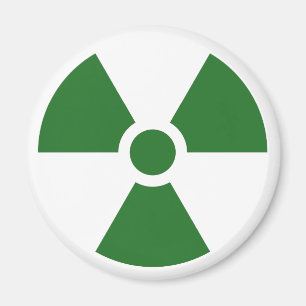 Symbol för varningsskylt för strålningsträfoil magnet