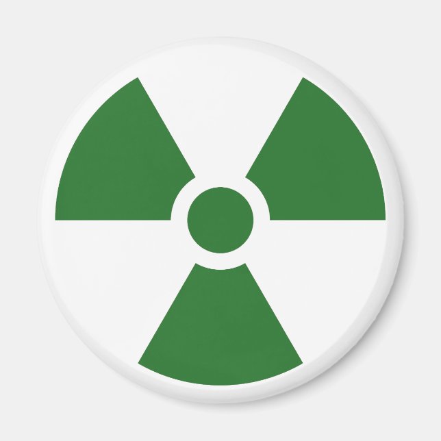Symbol för varningsskylt för strålningsträfoil magnet (Framsidan)