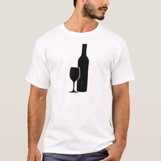 symbol för vinflaska- och exponeringsglasvintner tröja