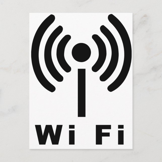 Symbol för Wi Fi Vykort (Framsida)