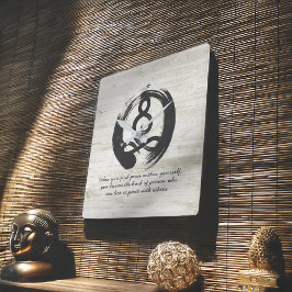 Symbol för Yoga Instructor Meditation Pose Zen-sym Fyrkantig Klocka