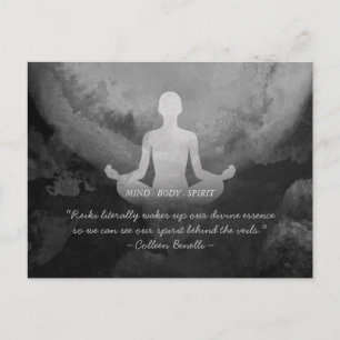 Symbol för Yoga Instructor Meditation Pose Zen-sym Vykort