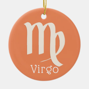 Symbol för zodiaksymbolen Våg Sol Julgransprydnad Keramik