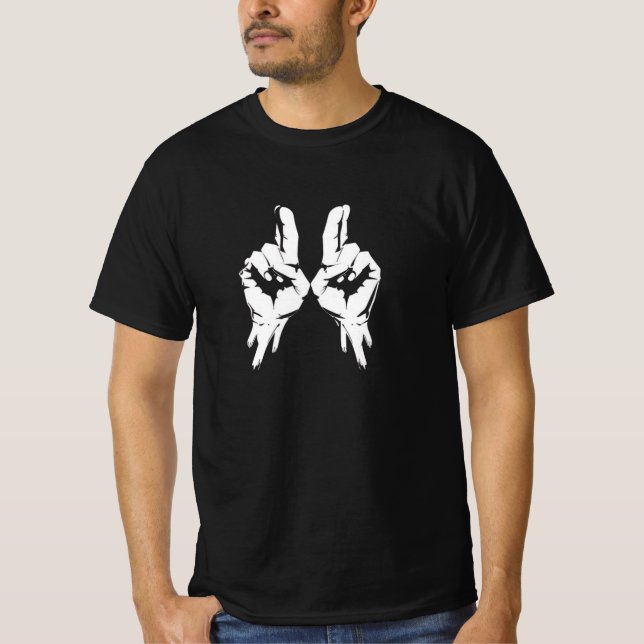 Symbol-grafik i lycka till t shirt (Framsida)