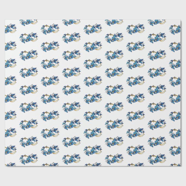 Symbol Infinity of Blue Morpho Butterflies Presentpapper (Platt)