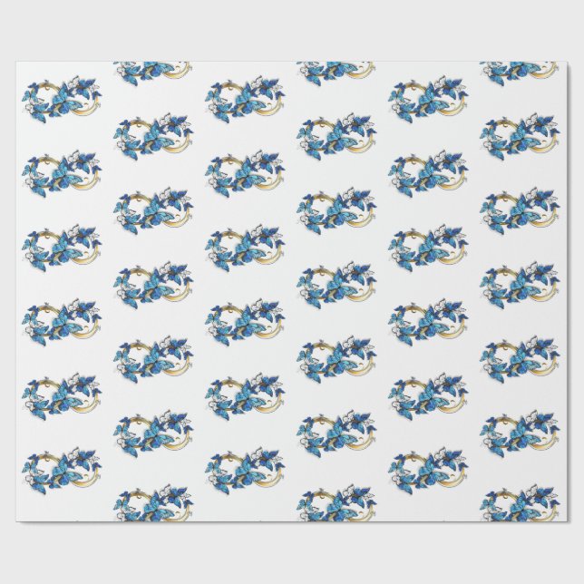Symbol Infinity of Blue Morpho Butterflies Presentpapper (Platt)