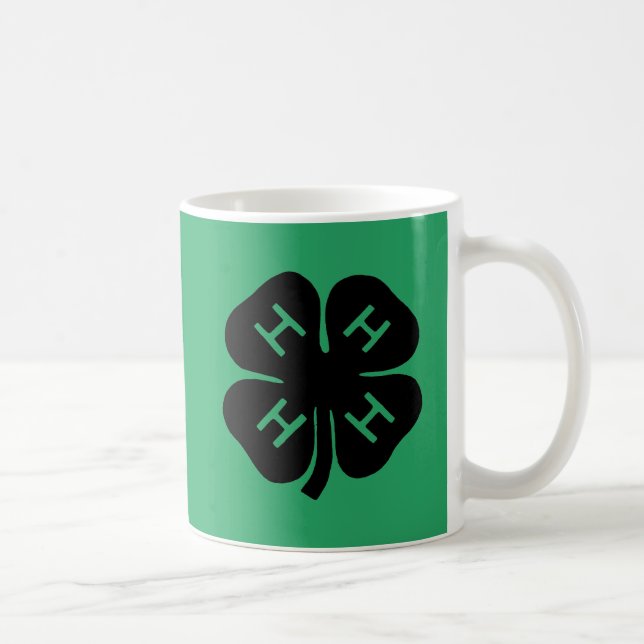 Symbol: klubb 4-H Kaffemugg (Höger)