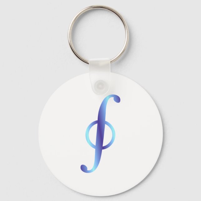 Symbol Kurvenintegral väg Nyckelring (Framsida)