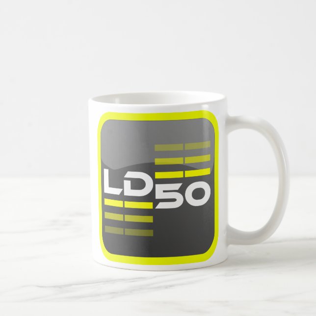 Symbol LD50/logotyp för Prehiti labbLLC Kaffemugg (Höger)