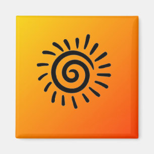 Symbol Magnet för sydöstra Native American Sol
