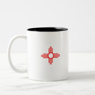 Symbol new mexico Flagga Zia Sol Två-Tonad Mugg