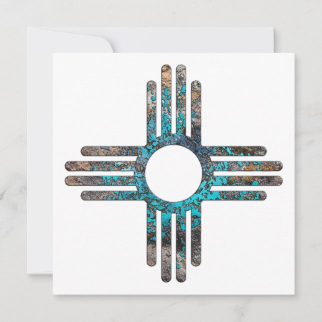 Symbol new mexico Zia Sol Inbjudningar (Framsida)