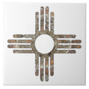 Symbol new mexico Zia Sol Kakelplatta