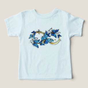 Symbol oändlighet av blå Morpho fjärilar T Shirt