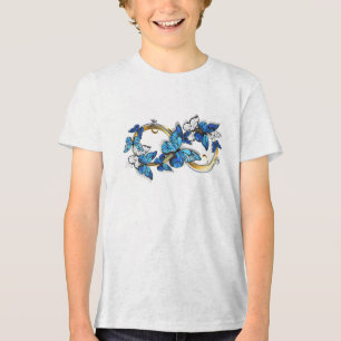 Symbol oändlighet av blå Morpho fjärilar T Shirt