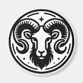 Symbol och tåg för Horoscope-skyltning Magnet
