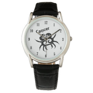 Symbol och tecken på Cancer Zodiac Armbandsur