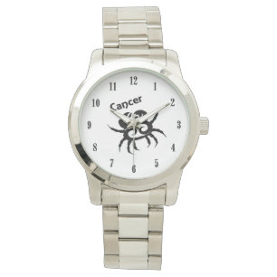 Symbol och tecken på Cancer Zodiac Armbandsur
