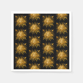 Symbol of Louis XIV the Sun King Pappersservett