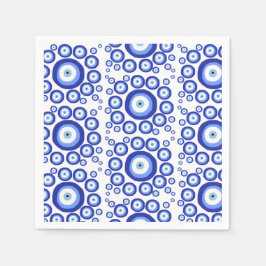 Symbol Öga Lycka till Mönster Pappersservett