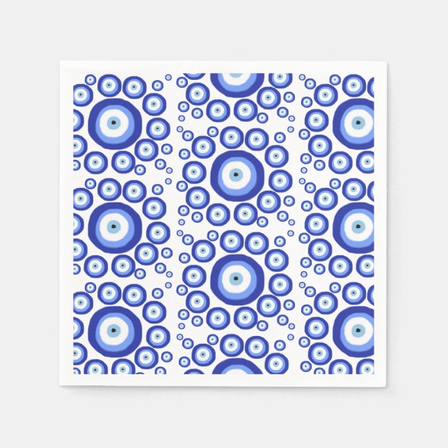 Symbol Öga Lycka till Mönster Pappersservett (Framsidan)
