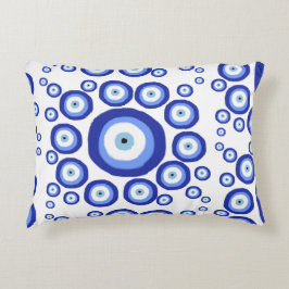 Symbol Öga Lycka till Mönster Prydnadskudde