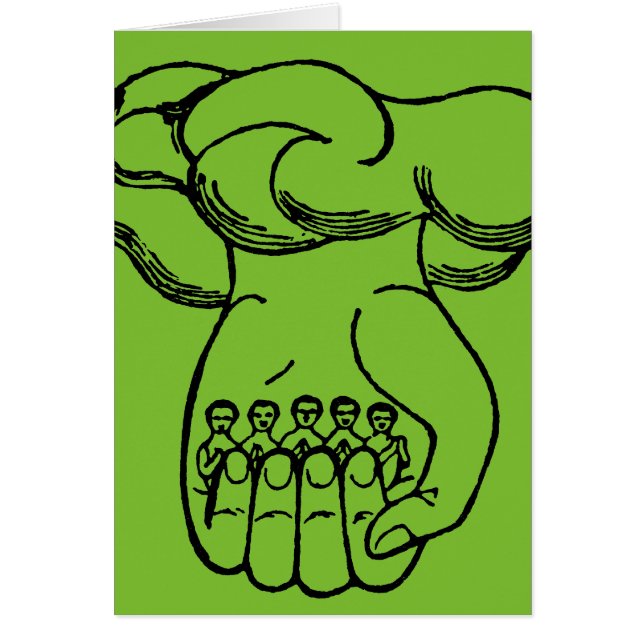 Symbol: Prästen räcker OBS Kort (Framsidan)