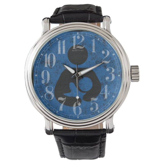 Symbol Retro Letterpress stil Armbandsur (Framsida)