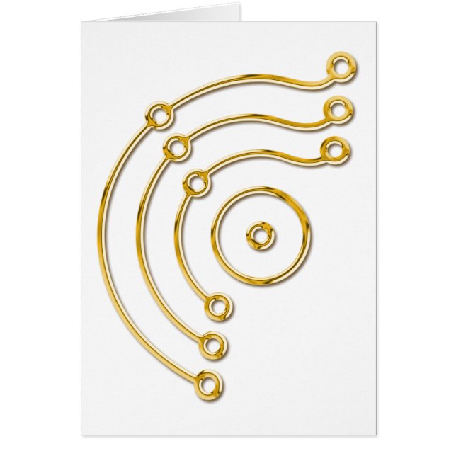 Symbol RUNA/GULD Hälsningskort (Framsidan)