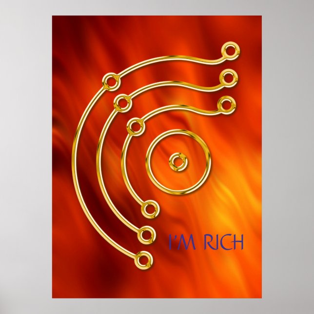 Symbol RUNA/GULD, jag är RIK Poster (Framsidan)