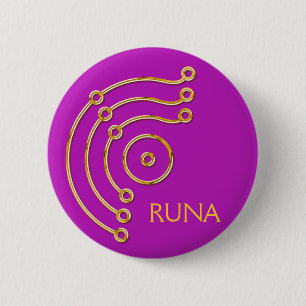Symbol RUNA/GULD, RUNA magenta Knapp