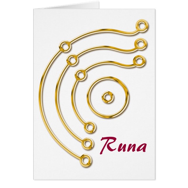 Symbol RUNA/GULD, Runa OBS Kort (Framsidan)