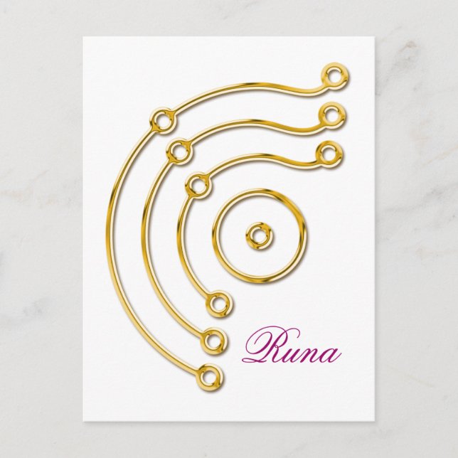 Symbol RUNA/GULD, Runa Vykort (Framsida)