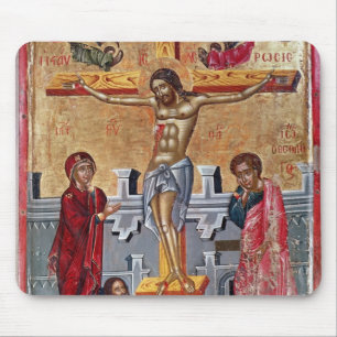 Symbol som visar crucifixionen, 1520 musmatta