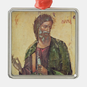 Symbol som visar St Andrew Julgransprydnad Metall