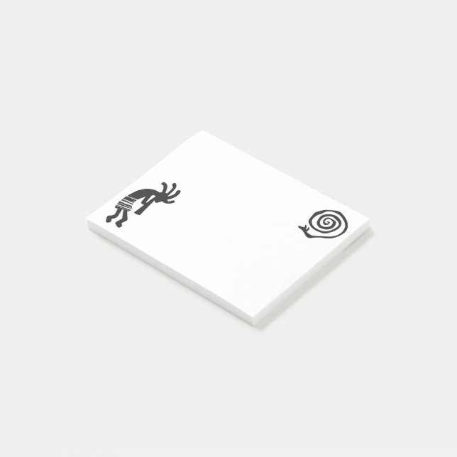 Symbol Spiral Snake Kokopelli Post-it Block (Vinklad)