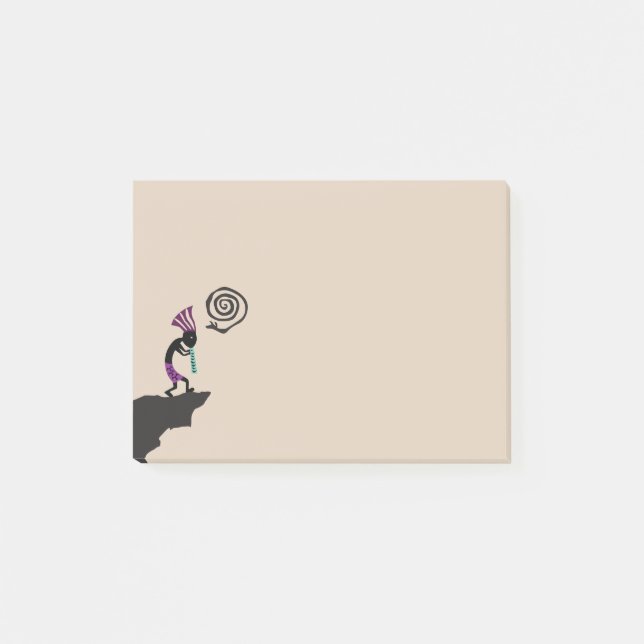 Symbol Spiral Snake Kokopelli Post-it Notes (Framsida)