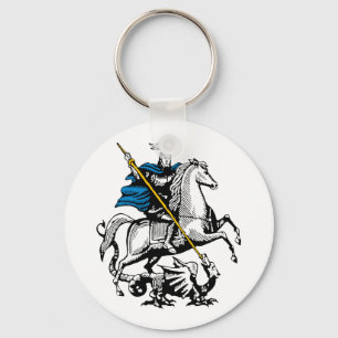 Symbol St George för Moscow stadsRyssland flagga Nyckelring