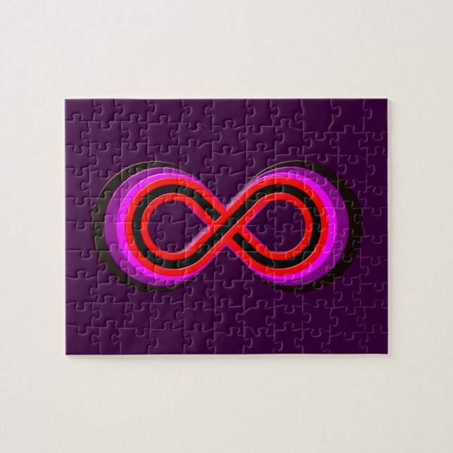 Symbol Unendlichkeit infinity Pussel (Horisontell)