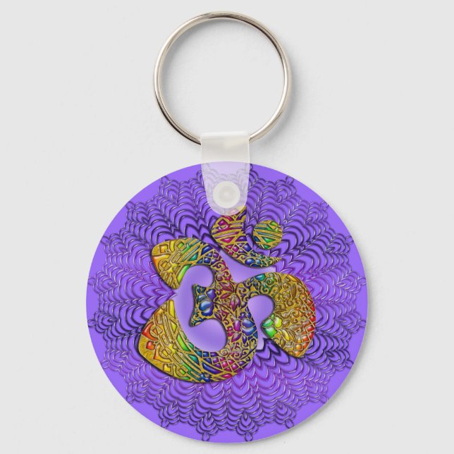 Symbol Universal OM/AUM - Ornament Nyckelring (Framsida)